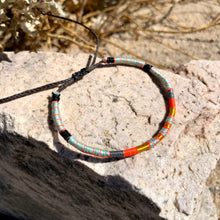 Load image into Gallery viewer, “Golden Hour" LIMIT ONE PER CUSTOMER Fiber Threads with Merino Wool Wanderlust Bracelet
