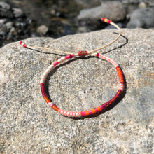 Load image into Gallery viewer, “Westbound” Cotton, Merino Wool Wanderlust Bracelet
