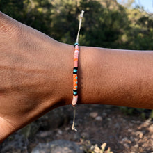 Load image into Gallery viewer, “Dancing Rabbit” Cotton with Turquoise Wanderlust Bracelet
