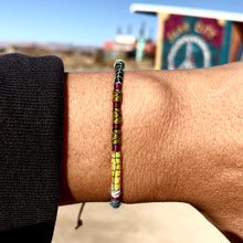 Load image into Gallery viewer, “The Artist" Fiber Threads with Merino Wool Wanderlust Bracelet
