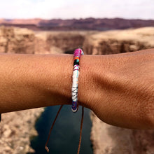 Load image into Gallery viewer, “Follow your Arrow” Fiber Threads with Tibetan Turquoise Stone Wanderlust Bracelet
