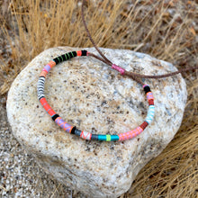 Load image into Gallery viewer, “Morning Flow" Fiber Threads with Merino Wool Wanderlust Bracelet
