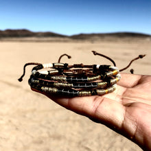 Load image into Gallery viewer, “Kintsukuroi" LIMIT ONE PER CUSTOMER Fiber Threads with Merino Wool Wanderlust Bracelet
