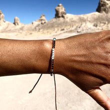 Load image into Gallery viewer, “Enjoy the Journey" Fiber Threads with Merino Wool Wanderlust Bracelet
