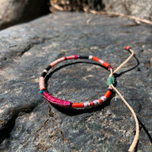 Load image into Gallery viewer, “Northbound” Cotton, Merino Wool, Turquoise Wanderlust Bracelet
