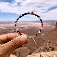 Load image into Gallery viewer, “Canyonlands” Fiber Threads with Obsidian Stone Wanderlust Bracelet
