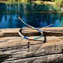 Load image into Gallery viewer, “Take Care of Yourself First" Fiber Threads with Merino Wool Wanderlust Bracelet

