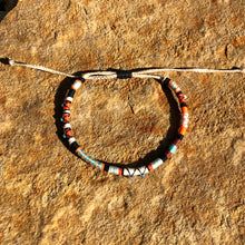 Load image into Gallery viewer, “Wandering Bear” Cotton with Ethiopian Opal, Turquoise, and Pearl Wanderlust Bracelet
