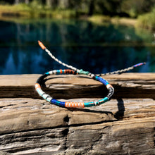 Load image into Gallery viewer, “Take Care of Yourself First" Fiber Threads with Merino Wool Wanderlust Bracelet
