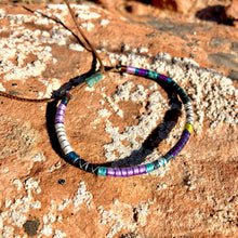 Load image into Gallery viewer, “Chop Wood Carry Water” Fiber Threads with Merino Wool Wanderlust Bracelet
