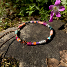 Load image into Gallery viewer, “Free Flow" Fiber Threads with Merino Wool Wanderlust Bracelet
