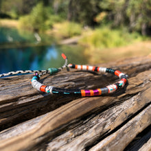 Load image into Gallery viewer, “Remember Who You Are" Fiber Threads with an Turquoise, Opal, Malachite Wanderlust Bracelet
