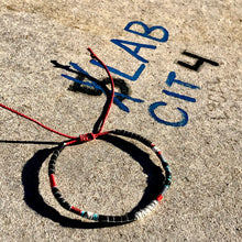 Load image into Gallery viewer, “Slab City" Fiber Threads with Merino Wool Wanderlust Bracelet
