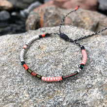Load image into Gallery viewer, “Cle Elum” Cotton, Merino Wool, Malachite Wanderlust Bracelet
