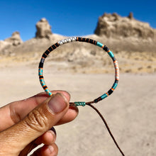 Load image into Gallery viewer, “Enjoy the Journey" Fiber Threads with Merino Wool Wanderlust Bracelet
