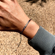 Load image into Gallery viewer, “Whitetail Deer” Merino wool, Cotton, and Irish Waxed Linen Cord Dream Bracelet
