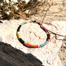 Load image into Gallery viewer, “The Pinnacles" Fiber Threads with Merino Wool Wanderlust Bracelet
