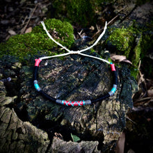 Load image into Gallery viewer, “Bella Coola” Cotton and Irish Waxed Linen Cord Wanderlust Bracelet
