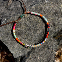 Load image into Gallery viewer, “Elysian Sky" Fiber Threads with Turquoise and Opal Stone Wanderlust Bracelet
