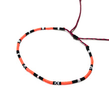 Load image into Gallery viewer, “My Life was a Vast Glowing Empty Page" Various Fiber Threads Micro-Wanderlust Bracelet
