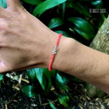 Load image into Gallery viewer, “Sunshine” Herkimer Diamond, Seed Bead Spirit Bracelet or Anklet
