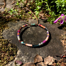 Load image into Gallery viewer, “Free Flow" Fiber Threads with Merino Wool Wanderlust Bracelet
