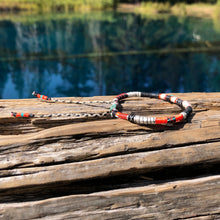 Load image into Gallery viewer, “You’ve Got This" Fiber Threads with an Turquoise Stone Wanderlust Bracelet
