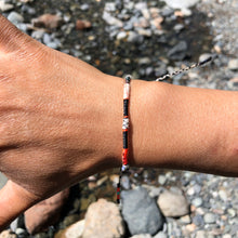Load image into Gallery viewer, “West Coast” Cotton, Merino Wool, Opal Wanderlust Bracelet
