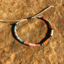 Load image into Gallery viewer, “Dancing Rabbit” Cotton with Turquoise Wanderlust Bracelet
