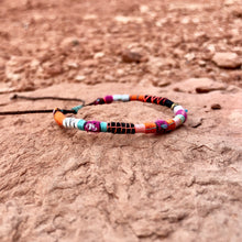 Load image into Gallery viewer, “Arches” Fiber Threads with Herkimer Diamond, Turquoise, Opal Stone Wanderlust Bracelet
