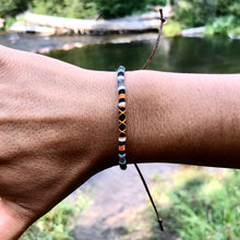 Load image into Gallery viewer, “Gold Creek” Cotton Wanderlust Bracelet
