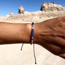 Load image into Gallery viewer, “Trona" Fiber Threads with Merino Wool Wanderlust Bracelet
