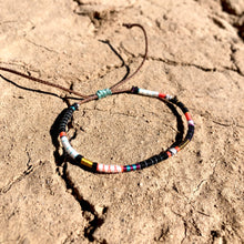 Load image into Gallery viewer, “Desert Bird" Fiber Threads with Merino Wool Wanderlust Bracelet
