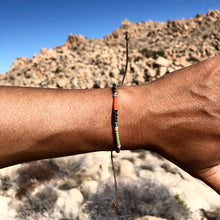 Load image into Gallery viewer, “Desert Life" Fiber Threads with Merino Wool Wanderlust Bracelet
