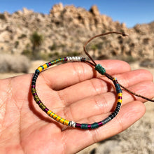 Load image into Gallery viewer, “The Artist" Fiber Threads with Merino Wool Wanderlust Bracelet
