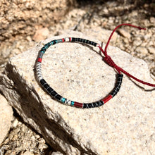 Load image into Gallery viewer, “Slab City" Fiber Threads with Merino Wool Wanderlust Bracelet
