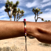Load image into Gallery viewer, “The Art Effect" Fiber Threads with Turquoise, Opal Stone, and Seed Bead Wanderlust Bracelet
