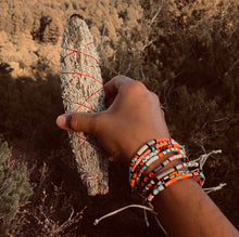 Load image into Gallery viewer, “Dreaming Deer" Cotton Wanderlust Bracelet
