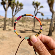 Load image into Gallery viewer, “Sun Spirit" Fiber Threads with Turquoise and Opal Stone Wanderlust Bracelet
