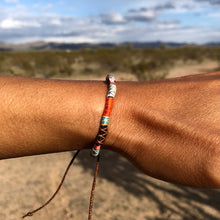 Load image into Gallery viewer, “YOLO" Fiber Threads with Herkimer Diamond Stone Wanderlust Bracelet
