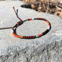 Load image into Gallery viewer, “I am Stronger with my Imperfections" Fiber Threads with Merino Wool Wanderlust Bracelet
