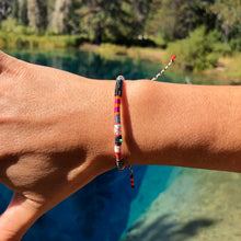 Load image into Gallery viewer, “Remember Who You Are" Fiber Threads with an Turquoise, Opal, Malachite Wanderlust Bracelet
