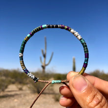 Load image into Gallery viewer, “Saguaro" Fiber Threads with Merino Wool Wanderlust Bracelet
