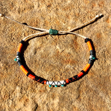 Load image into Gallery viewer, “Singing Coyote” Cotton, Merino Wool, with Turquoise Wanderlust Bracelet
