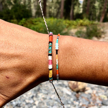 Load image into Gallery viewer, “Lit" Opal, Labradorite, and Turquoise Seed Bead Spirit Bracelet

