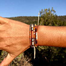 Load image into Gallery viewer, “Singing Coyote” Cotton, Merino Wool, with Turquoise Wanderlust Bracelet
