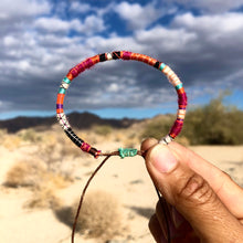 Load image into Gallery viewer, “Courage" Fiber Threads with Merino Wool Wanderlust Bracelet
