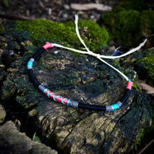 Load image into Gallery viewer, “Bella Coola” Cotton and Irish Waxed Linen Cord Wanderlust Bracelet
