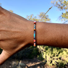 Load image into Gallery viewer, “Wild Roadrunner" Cotton Wanderlust Bracelet
