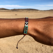 Load image into Gallery viewer, “Adventurous Heart” Peridot, Labradorite, Turquoise, and Ethiopian Opal Dream Bracelet
